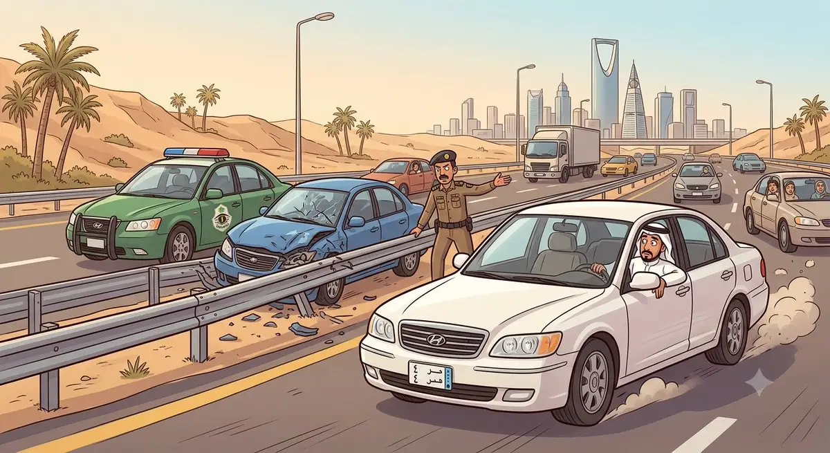 سجن 4 سنوات أو 200 ألف ريال.. ماذا يواجه السائق الذي يهرب من موقع الحادث في السعودية؟